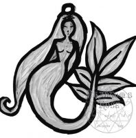 Mermaid Sketch Pendant